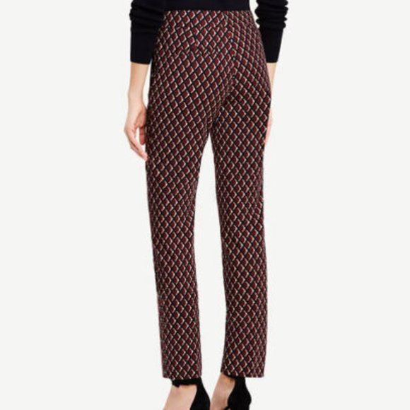 Ann Taylor - Size 8 Devin Ankle Pant In Diamonds - Picture 2 of 4